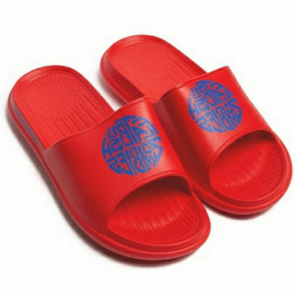 FLATBUSH ZOMBIES Other - [SOLD] Flatbush Zombies Jupiter Sound Red Slide Sandals